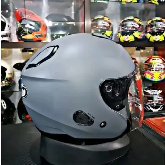 Helm KYT Kyoto R Solid Original 100% Half Face Motorcycle Single Visor - Ukuran M/L/XL 5