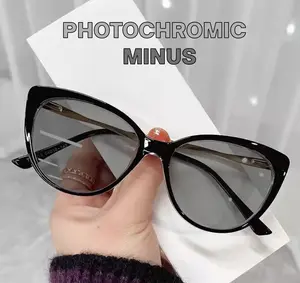 Kacamata Fotokromik Minus Cateye 2065 Fashion Korea Retro Anti Blue Light anti Radiasi Model Gucc Cateye FM Korean Style Cateye KCA