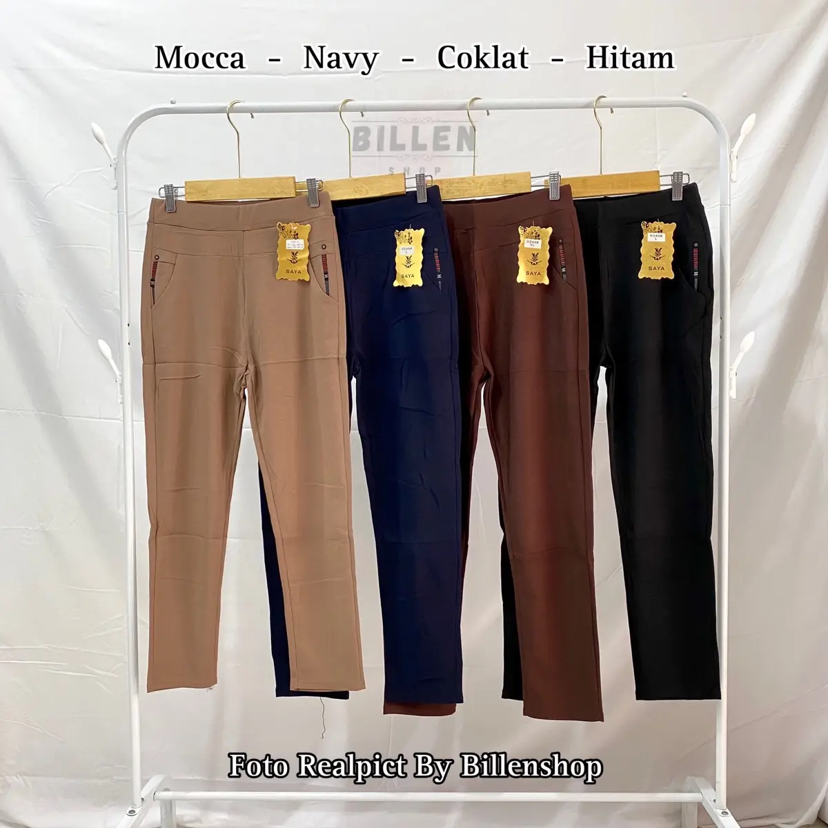 BILLENSHOP - CELANA PENSIL PANJANG IMPORT SIZE L-5XL