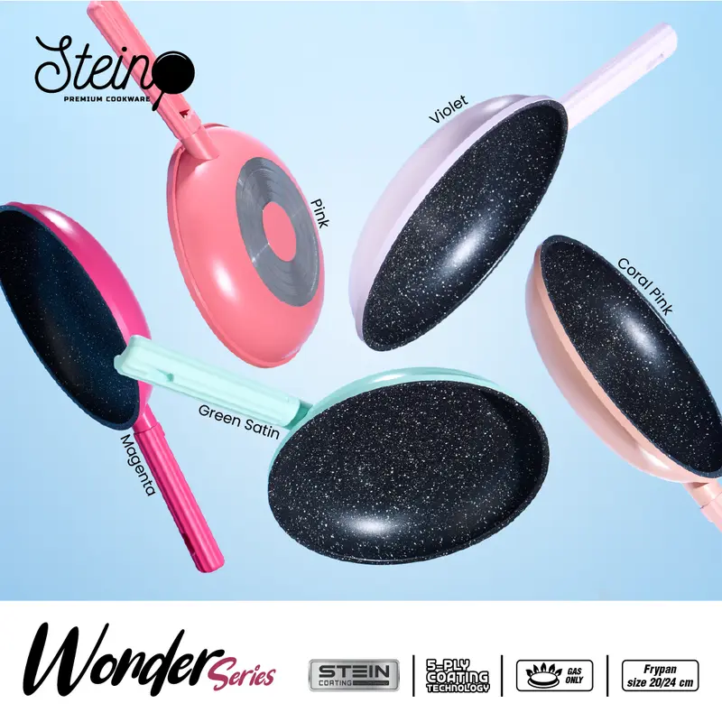 [EXCLUSIVE MAKSAN] STEIN Wonder Series Fry Pan - Wajan Penggorengan 20cm (5 Layers Stein Coating) 7