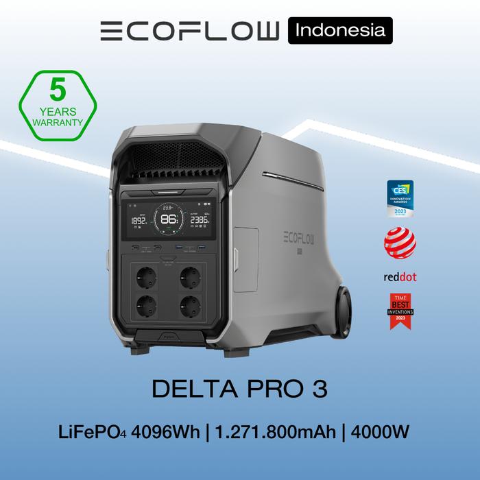 Gambar EcoFlow Delta Pro 3 Portable Power Station | Kapasitas 4.096Wh Output 4.000W | Genset Solar Panel PLTS, Solusi untuk Outdoor, Gangguan Listrik, Keadaan Darurat, Baterai Backup Rumah - Delta Pro 3 (Only) dari EcoFlow ID Kab. Bekasi Tokopedia