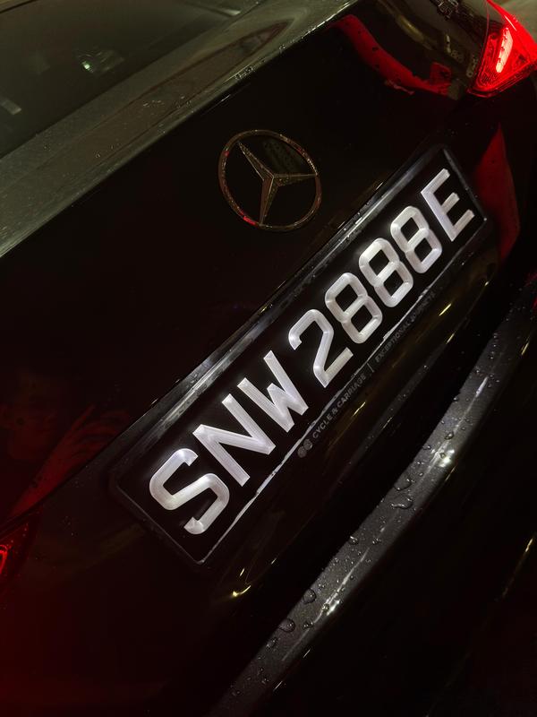 Frosted Ice 3D Printed Number Car Plate - Personalized License Plate for Vehicles 1