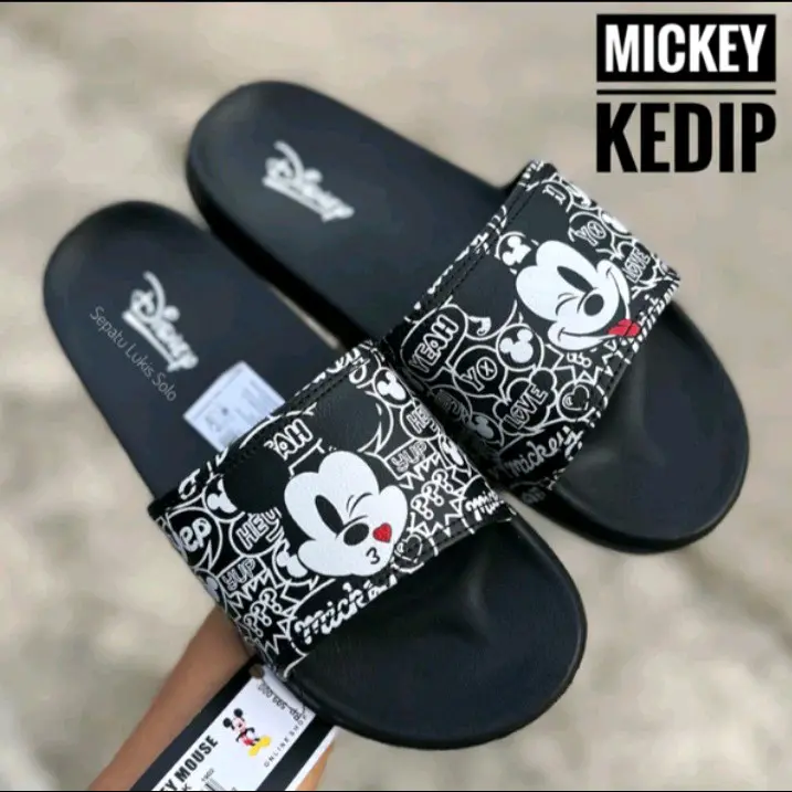 sandal slop mickey mouse pria/wanita Shoes 0