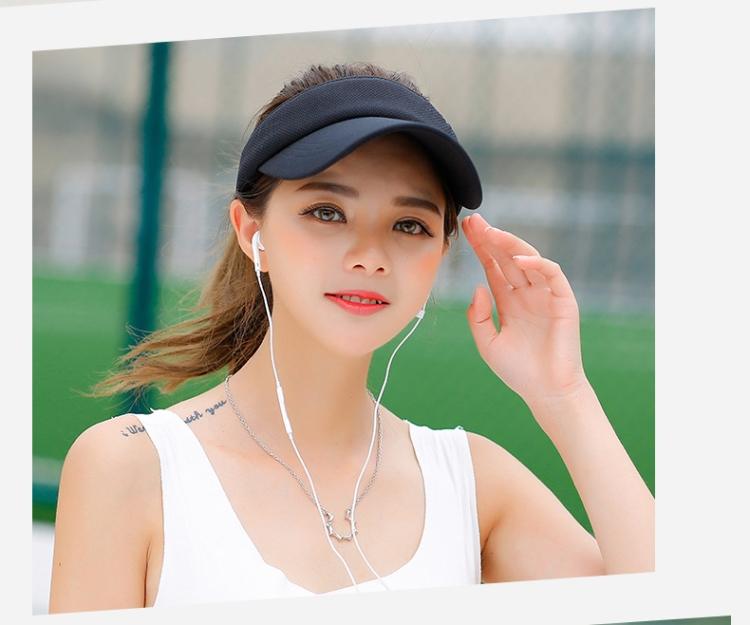 Product Introduction of Sun Hat Women Baseball Cap Summer White Sun-Proof Caps Empty Top Visors Seaside Outdoor Sport Tennis Golf Hat 8