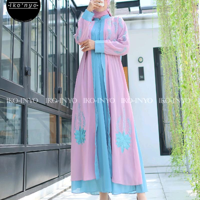 Gamis terbaru                                             mat ceruti premium                                                  bordir 4