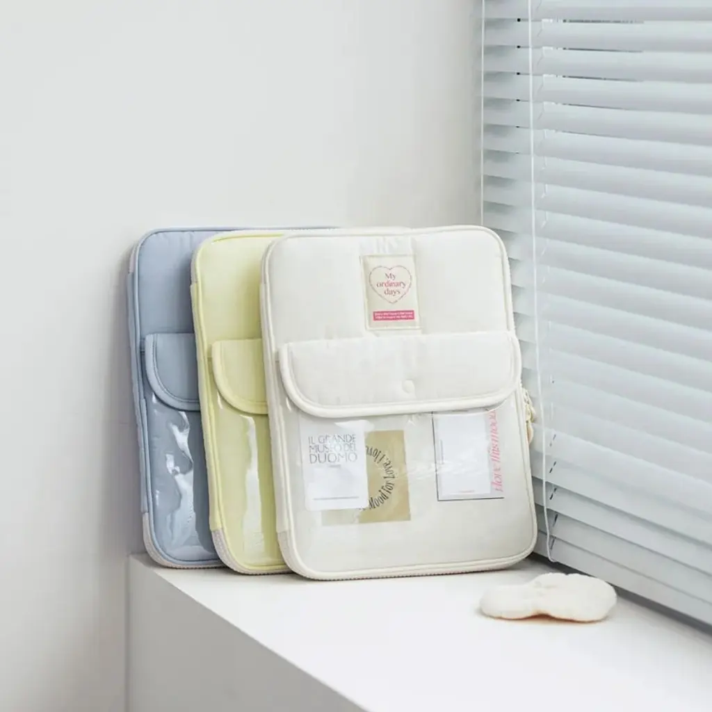 Tas Laptop Tas Penyimpanan Tablet Saku Gesper Gaya Korea Baru Cocok untuk 9.7 10 11 13 14 Inch