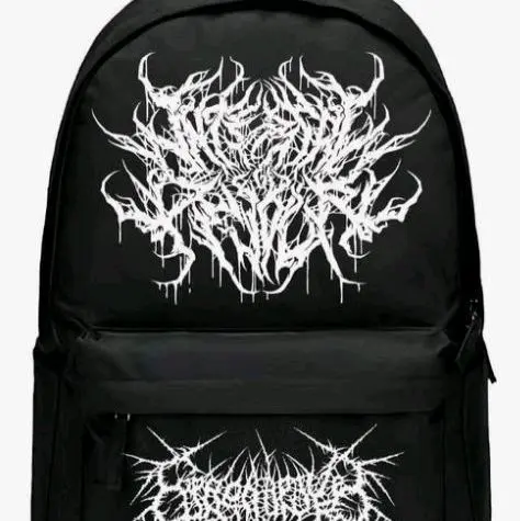 Tas Sekolah BackpackPria Wanita Tengkorak D3000 Anti Luntur Anti Pudar - Smp 2