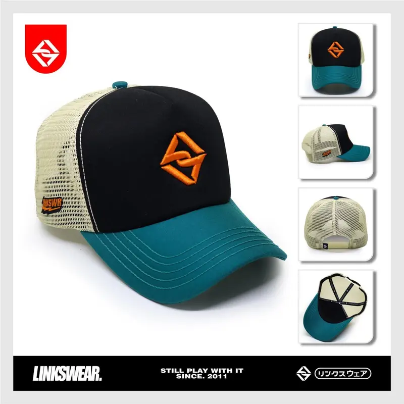 Topi Jaring Distro Pria Trucker Hat Original Linkswear 4
