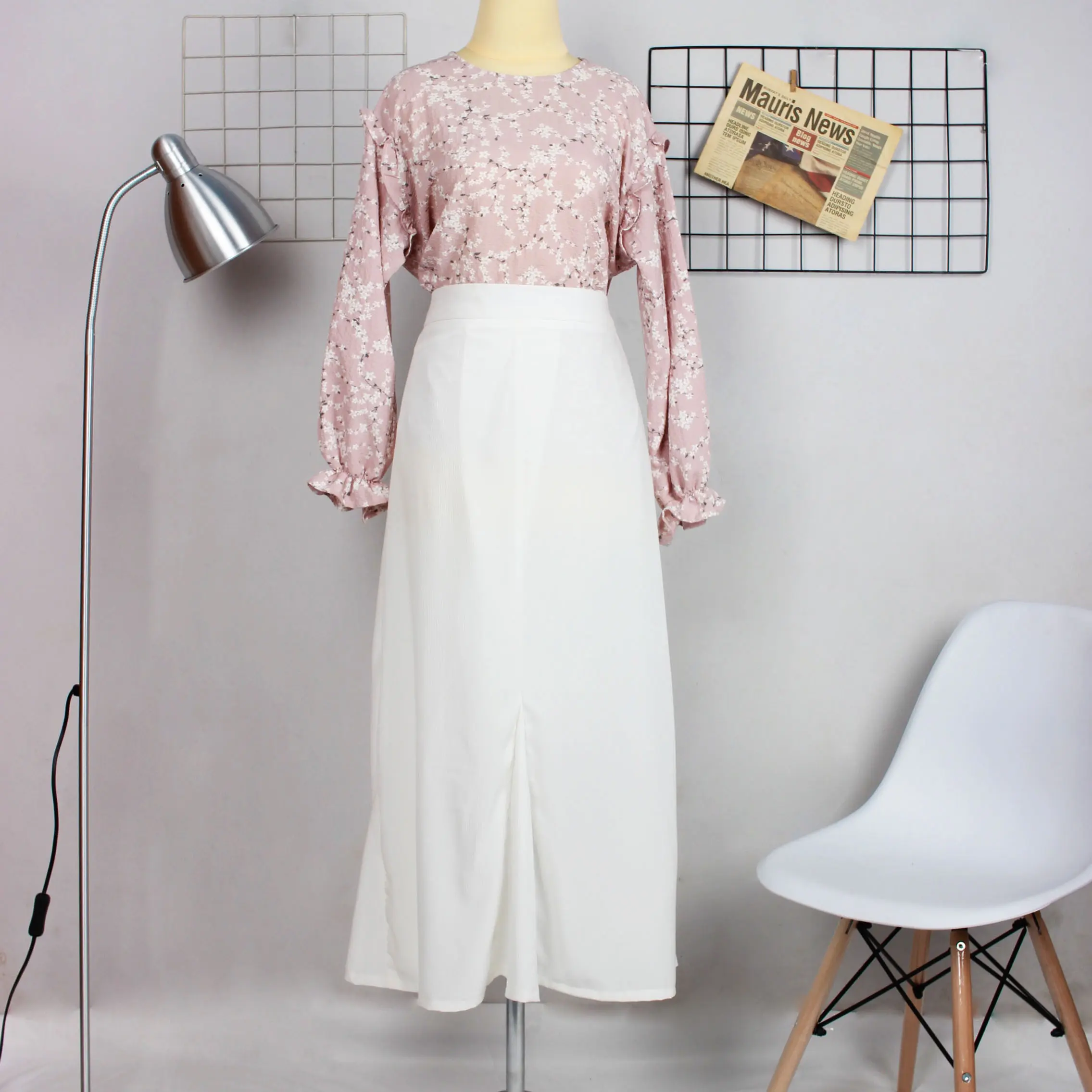 Namara Skirt Crincle Snowsheer | Korean Stlye