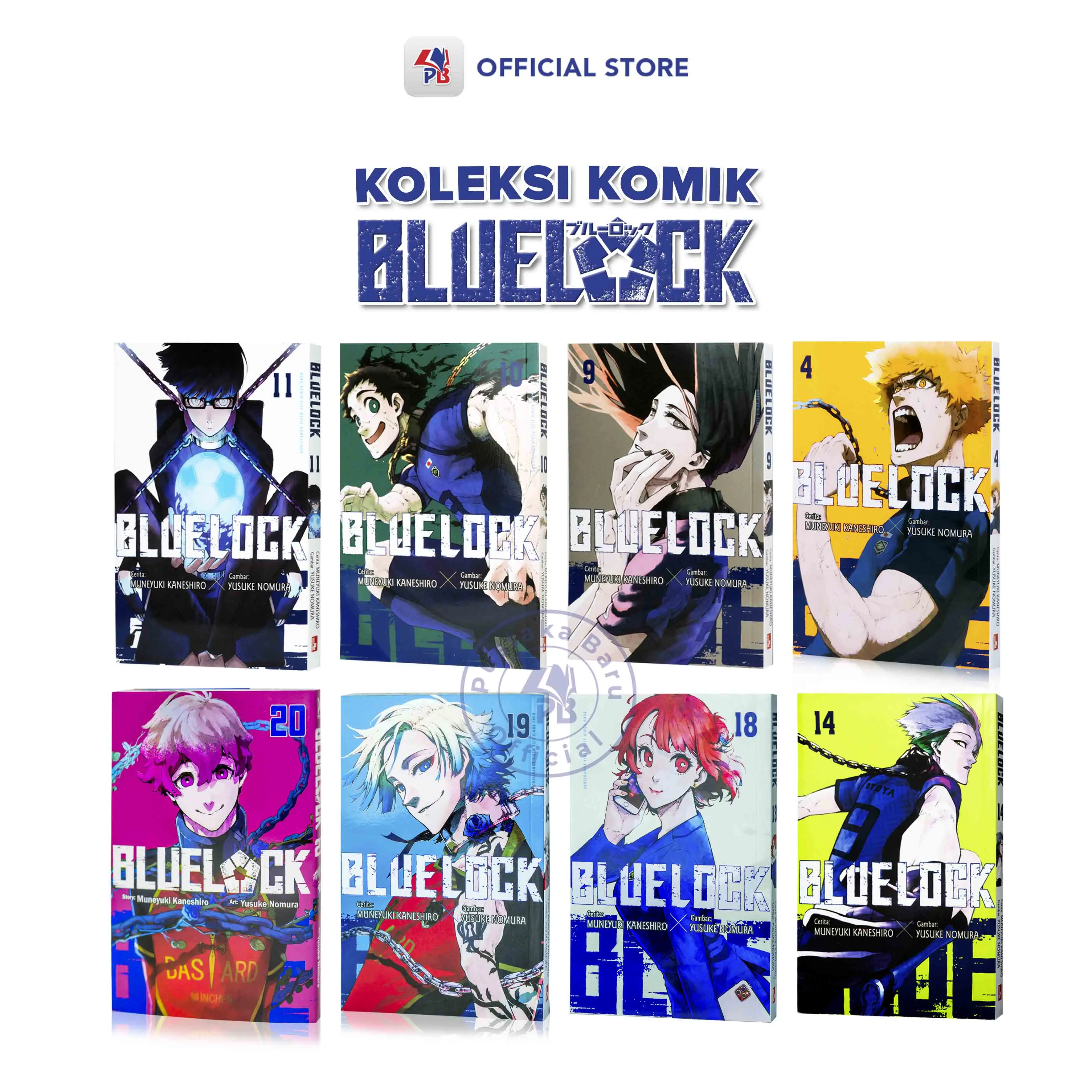 Buku Komik Blue Lock  - By Muneyuki Kaneshiro, Yusuke Nomura / GRAMEDIA PUSTAKA UTAMA - EMK
