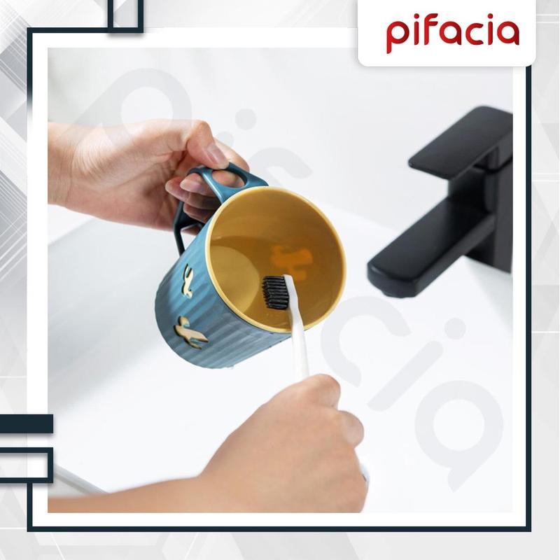 PIFACIA Gelas Kaktus Tempat Sikat Gigi Kumur Karakter Lucu Perlengkapan Kamar Mandi Cangkir BPA FREE Multifungsi 2