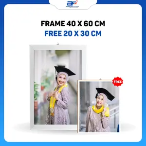 [Bisa COD] Paket Spesial Cetak Foto Frame Minimalis Tanpa Kaca 40x60 cm Gratis Cetak Foto Bingkai MDF 20x30 Cm Foto Bingkai Dekorasi Wedding Dinding Tinggal gantung didinding