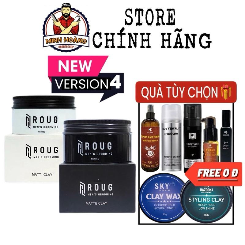 [MUA 1 TẶNG 2] Sáp vuốt tóc Roug Matt Clay, Roug Matte Clay, sáp Roug Trắng, Roug Đen chính hãng giữ nếp tốt. Chăm Sóc Tóc, Pomade, Clay, Keo vuốt tóc Roug, Wax vuốt tóc Roug/90G