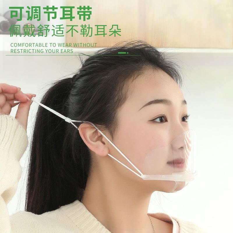 Khẩu trang nhựa trong suốt che miệng khi giao tiếp, chế biến thức ăn tiện dụng…