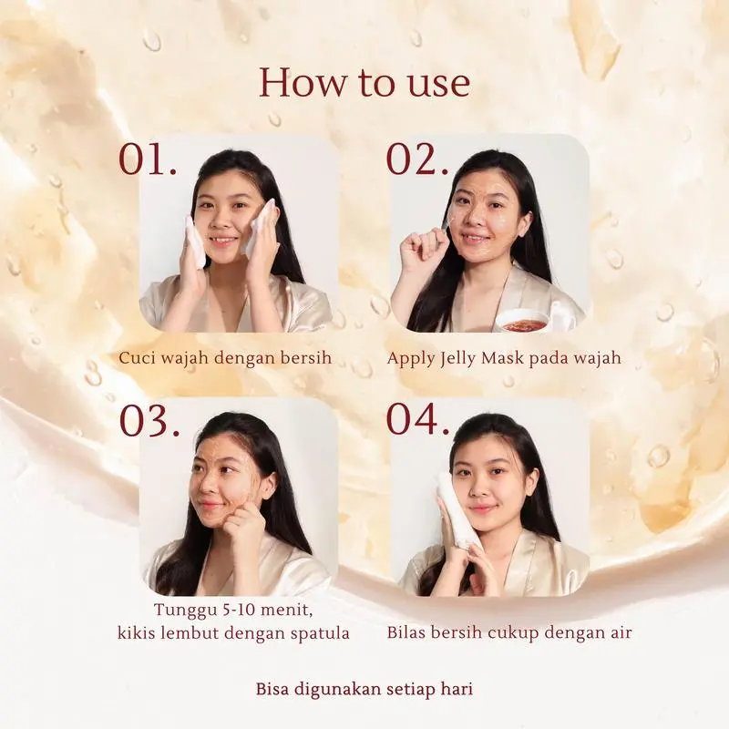 [SPECIAL LIVE] EILEEN GRACE - Moisturize Rose Jelly Mask 300 ml | Masker / skincare jerawat I Kulit kering sensitif | Bekas jerawat | Kemerahan | Bruntusan | Bopeng 1