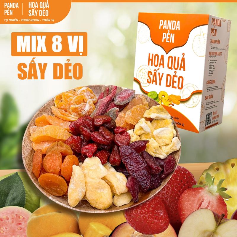 Hoa Quả Tươi Sấy Dẻo Chua Ngọt Ăn Vặt Panda Pẻn Hương Vị Tự Nhiên