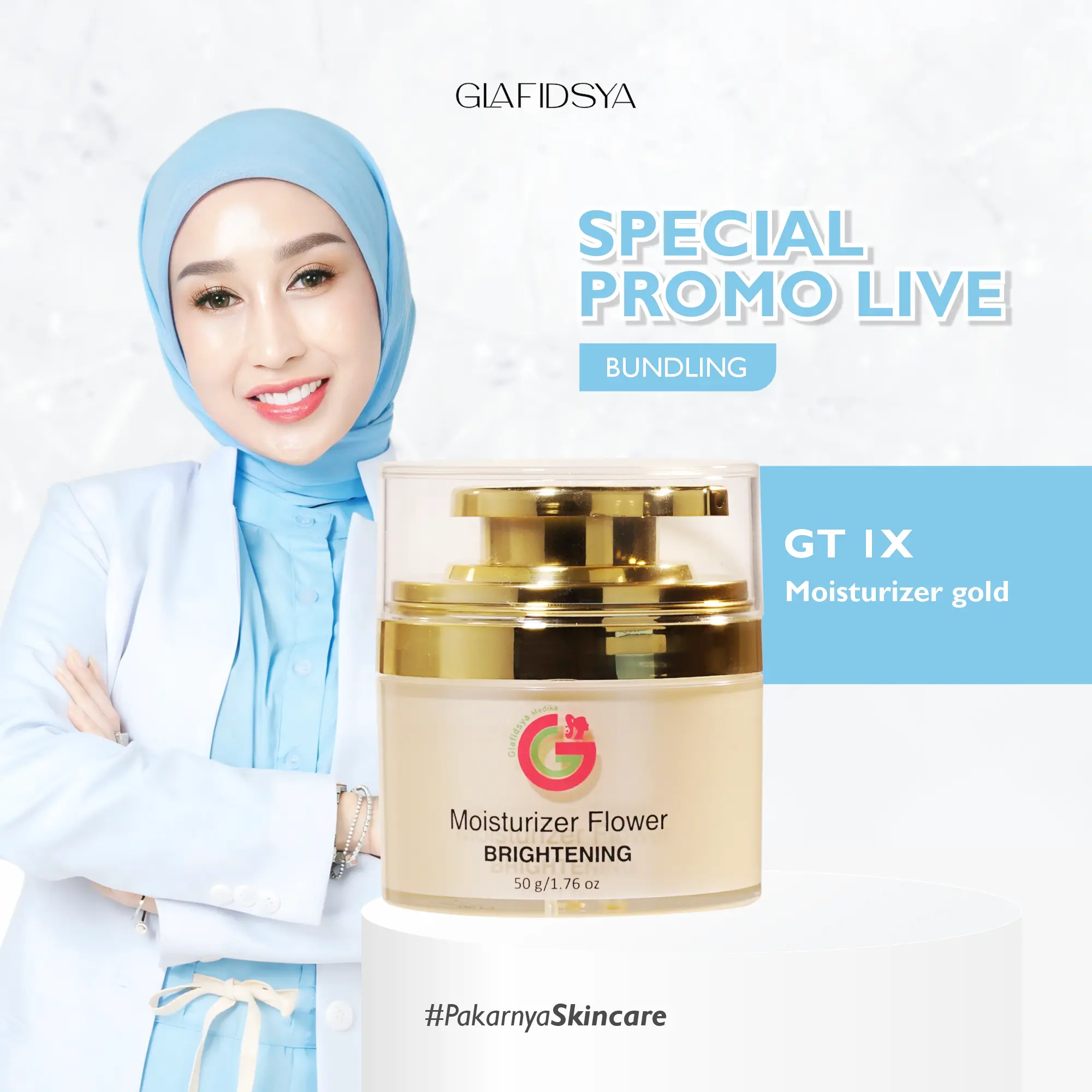 GLAFIDSYA - Moisturizer Gold + 1X GT
