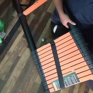 Tangga Teleskopik Portabel 6.3 Meter anti karat Tangga Lipat Multifungsi Telescopic Ladder Tangga Lurus Terbuka Untuk Grosir