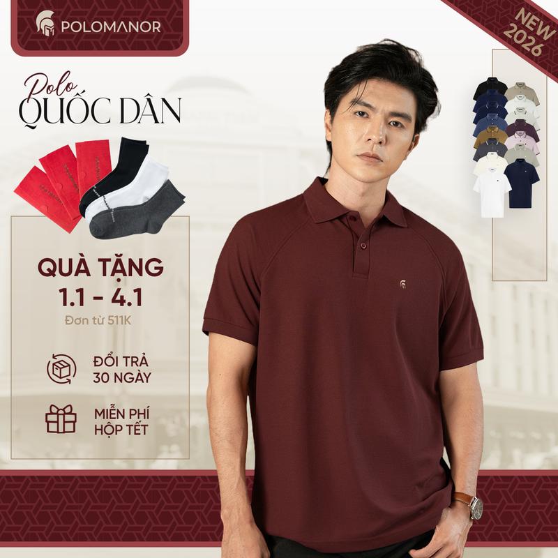 Áo polo nam cao cấp BASIC DIAMOND chất liệu mới Cotton Diamond USA thanh lịch sang trọng - POLOMANOR