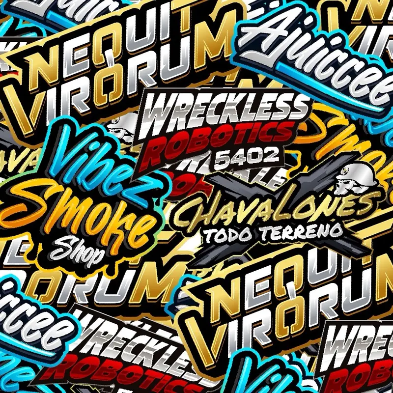 Desain nama suka2 + stiker 2 lusin bahan vinyl 0