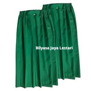 Bilyasa Jaya Lestari Bawahan Rok Androk Hijau Seragam Sragam Sekolah Skolah Anak SD Madrasah MI Panjang Rempel Pinggang Karet Bahan Katun Dril Nagatex Fashion 5-6 Tahun Multicoloured