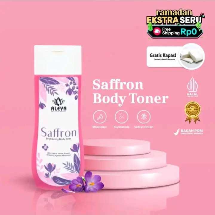 ALEYA TONER BADAN SAFFRON  with Niacinamide