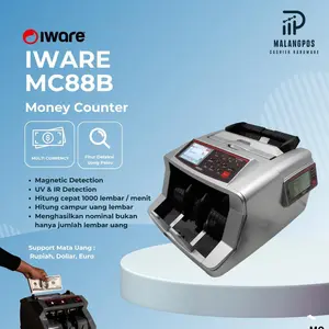 Iware MC88B Mesin Hitung Uang Baru Mix Campur Money Counter UV Magnetic Penghitung Uang MC88 MC88B