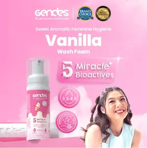 Gendes Sweet Aromatic Feminine Care Wash Foam Vanilla 5 Miracle Bioactives Meyeimbangkan PH dan Merawat Area Kewanitaan