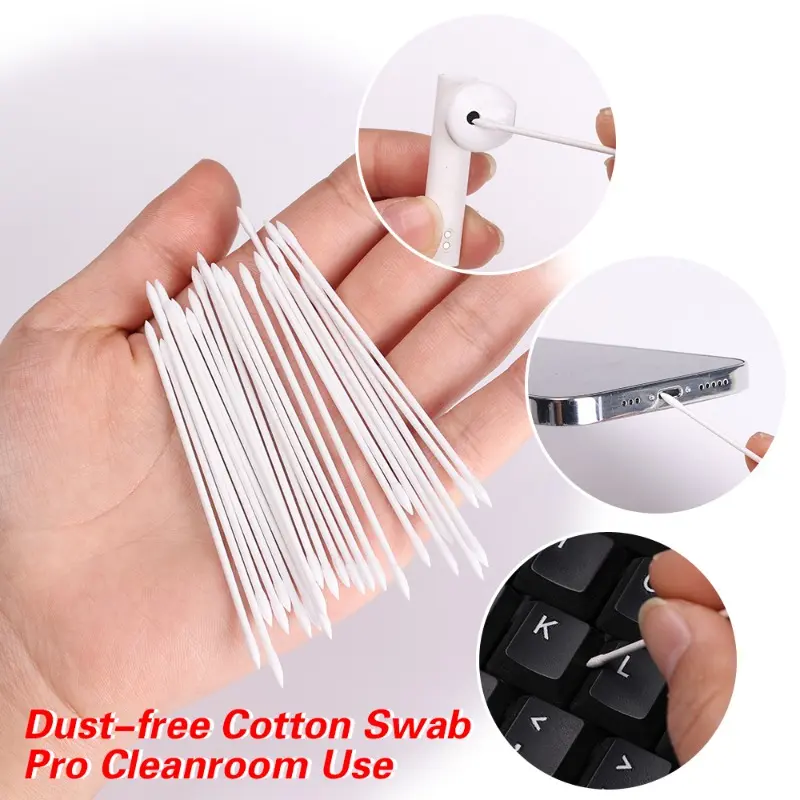 8CM Disposable Ultra-small Cotton Swab Women Makeup Cotton Buds Tip for Wood Sticks Nose Ears Cleaning Eyelash Extension Glue Removing Tools Multi-functional Pointed Cotton Swabs Suitable Home Travel