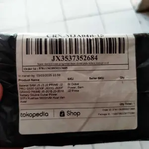 Baterai SAM J5 J3 J2 PRIME J2 PRO G530 G530F J500G J500F GRAND PRIME J5-2015 J3-2016 Battery Double Dubel Power Sf/Fz Kualitas 5600mAh Kuat dan Awet