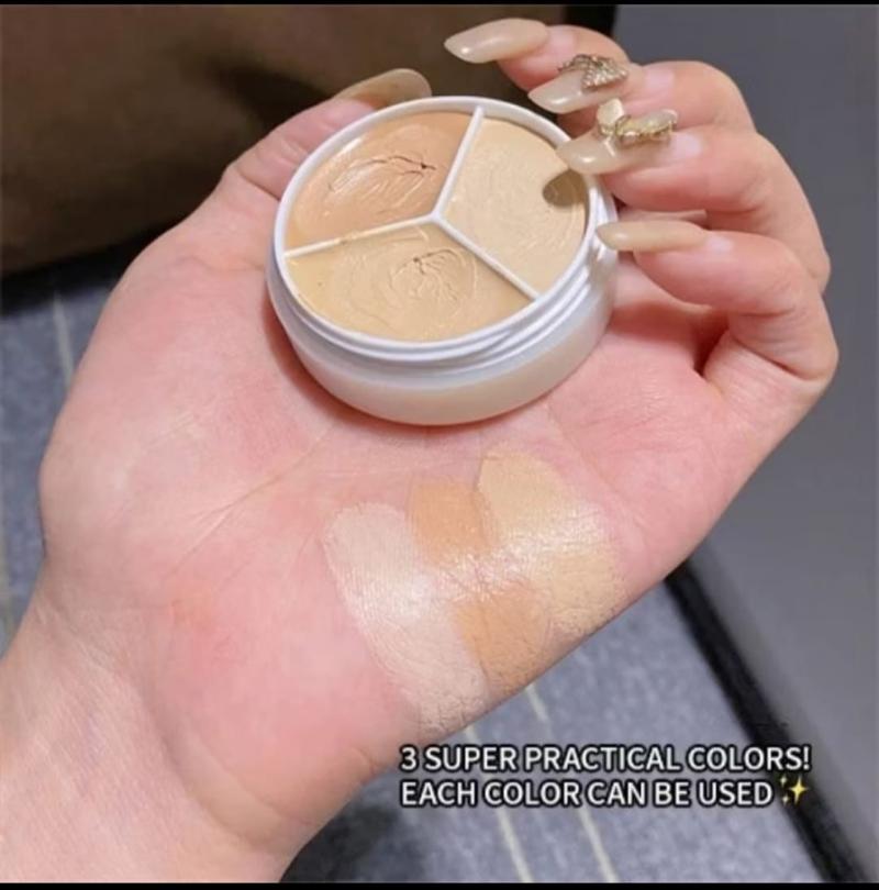 Product Introduction of Concealer tiga warna, Palet concealer, menutupi noda, bekas jerawat, lingkaran hitam 2
