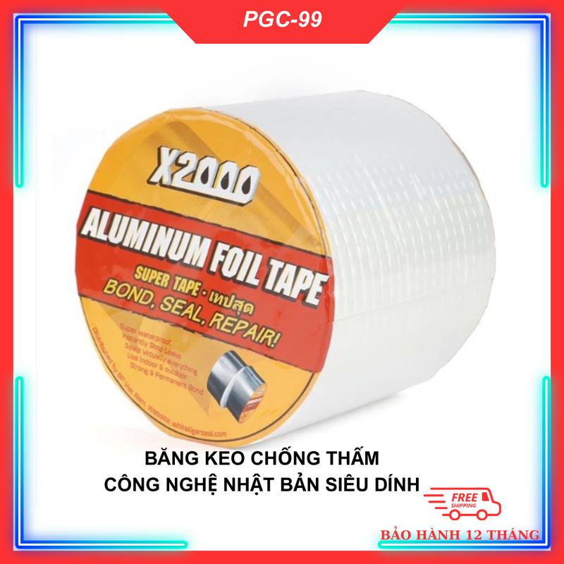 Cuộn 5 Mét Băng Keo Dán Rộng 5cm/10cm/20cm X2000, Miếng Siêu Dính, Chống Thấm Nước, Keo Chống Dột