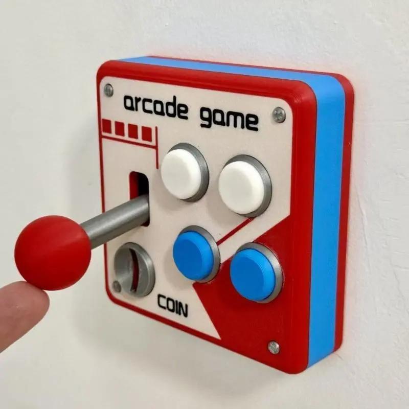 Arcade trò chơi phong cách chuyển đổi ánh sáng tấm với các nút, phù hợp với…