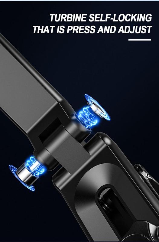 Product Introduction of SEAMETAL Sun Visor Car Phone Holder Multi-Joint Rotation Phone Mount Free Adjustment Smartphone Support Bracket for 4-7 Inch 22