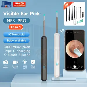 Korek Kuping Kamera Wireless LED Smart NE3/ Pembersih Telinga Korek Kuping Kamera Led Wireless/ Korek Kuping Bayi NE3 Alat Pembersih Telinga WIFI Korek Kuping Waterproof Earpick