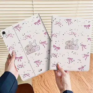 Case For redmi pad 2 /pad 11 se /xiaomi pad 7 pro /6 /5 /6s Pro-12.4" /redmi pad 10.61 / POCO Pad Pro12.1"with Penslote Silicone Anti Jatuh casing Smart Case