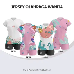 JERSEY WANITA/JERSEY OLAHRAGA ZUMBA AEROBIC VOLI WANITA