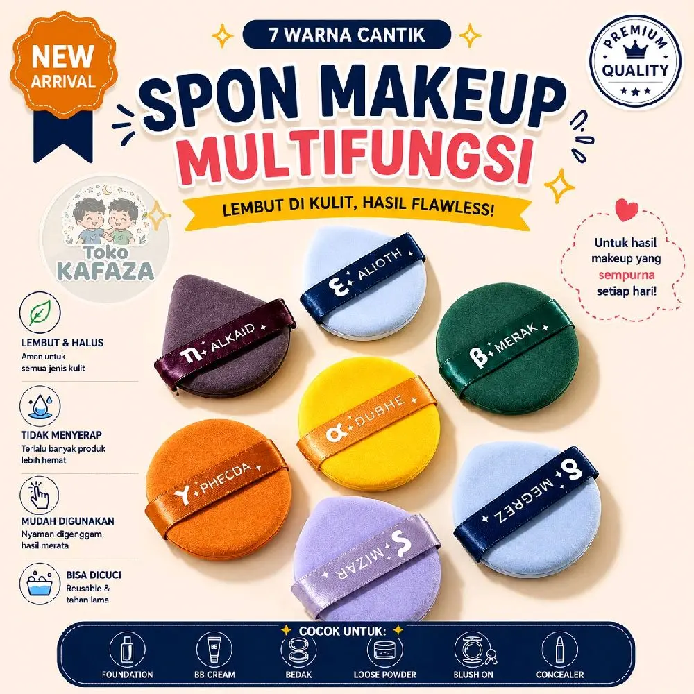 spon air puff cushion / spon bedak basah
