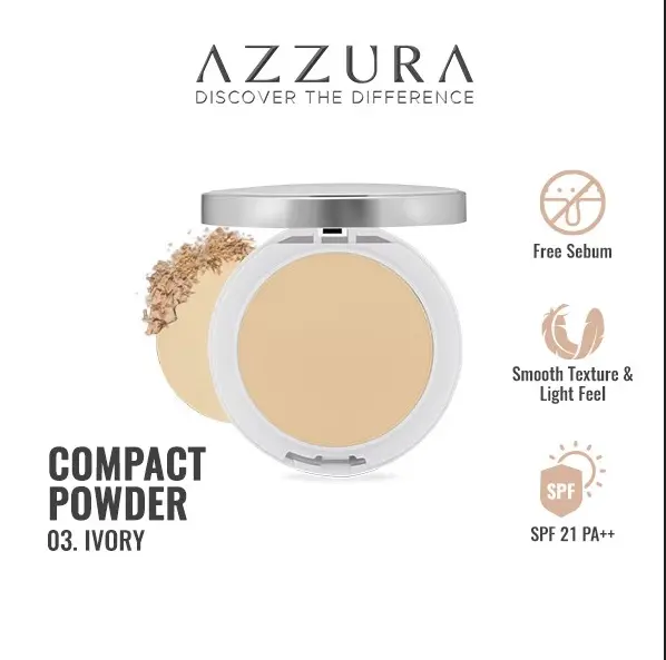 Azzura- COMPACT POWDER Bedak Padat SPF 21 PA++ 3