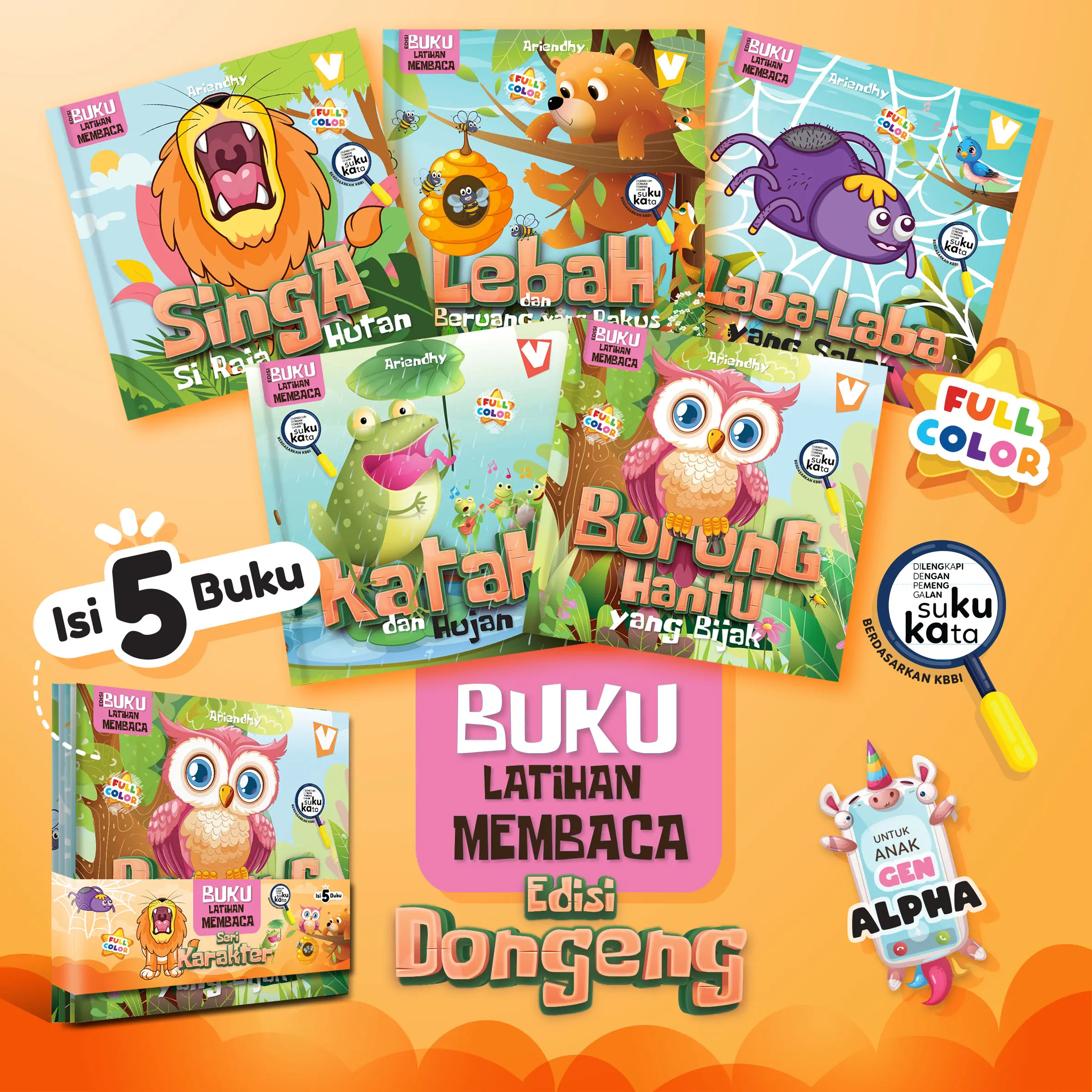 Buku Latihan Membaca - Edisi Dongeng - Gavins Story Books