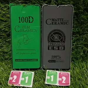 TG Tempered REAL NOT 60/60X Anti Gores Matte Privacy Anti SPY Antigores Cover Hitam 100D Film Ceramics HD Explosion-proof