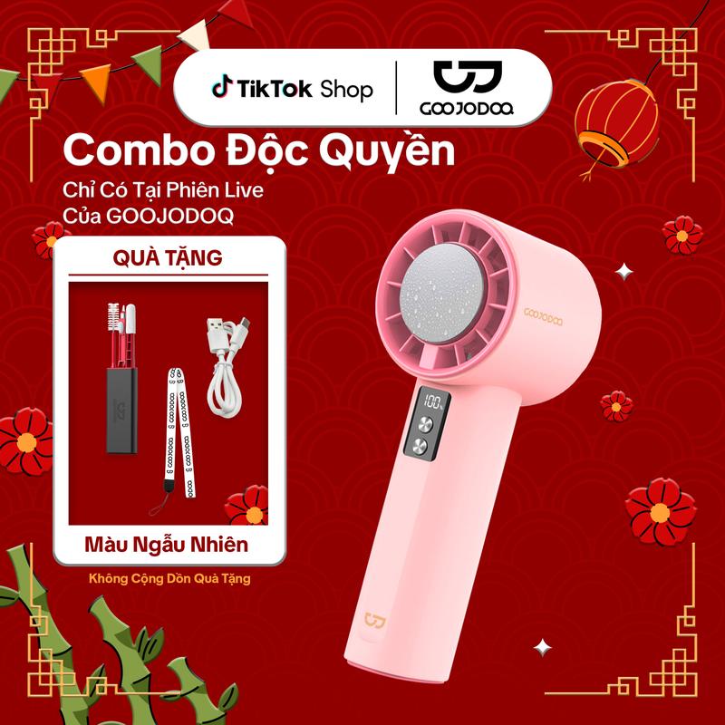 【GOOJODOQ*LIVE ĐQ Quạt Sò Lạnh phiên bản 2025 tặng bộ vệ sinh đa năng  100 tốc độ gió có thể điều chỉnh màn hình kỹ thuật số cầm tay Làm lạnh và nén đá Phụ Kiện 