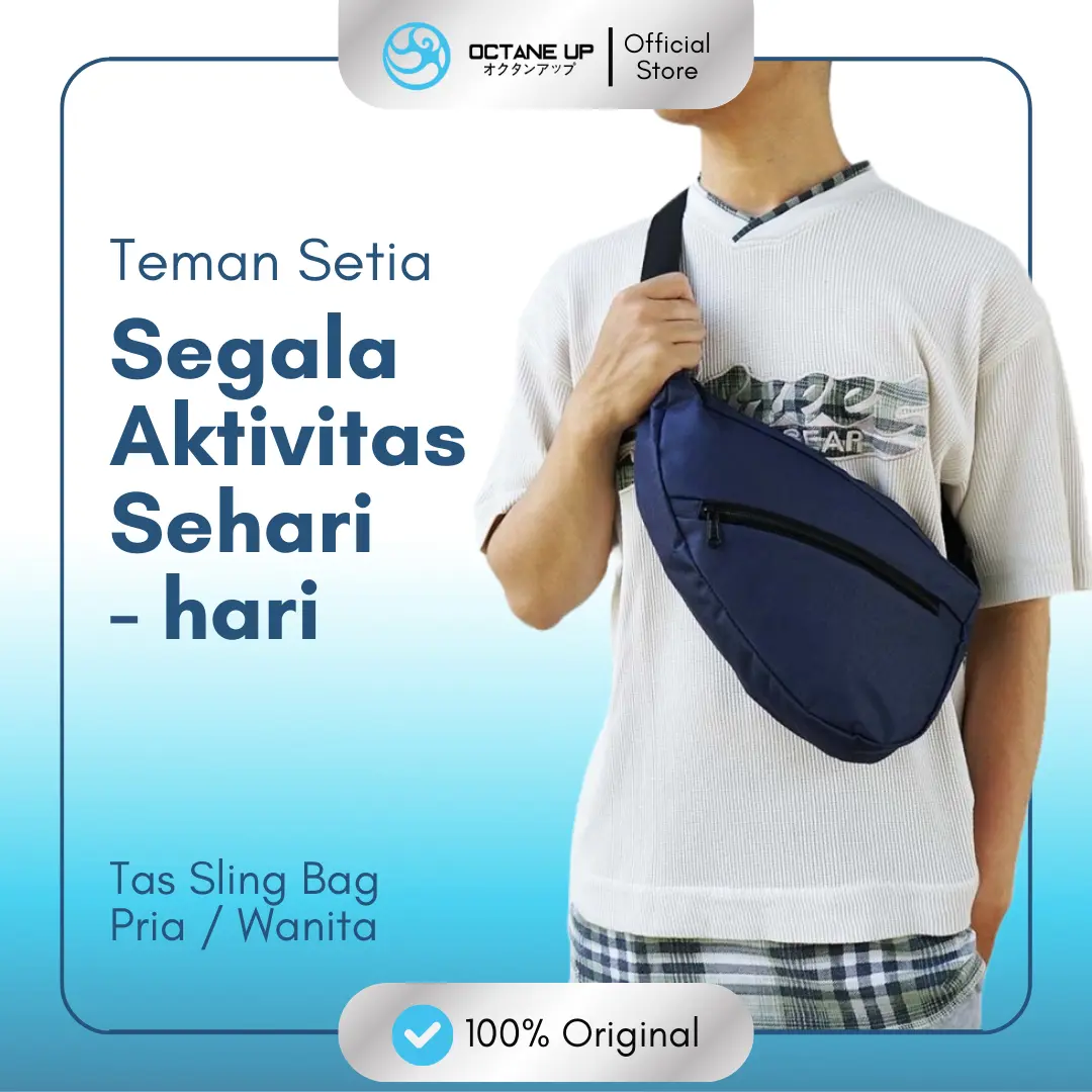 Tas Selempang Pri Wanita Sligbag Premium Octane Up Slingbag Pinggang Waistbag