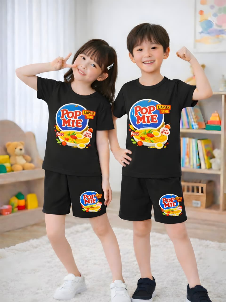 Indomie Baju Setelan Unisex Anak Motif Karakter Indomie Setelan Anak Viral 2-9 Tahun Bahan Pe Rayon 30s Ukuran M L XL XXL Indomie Baju Setelan Unisex Anak Motif Karakter Indomie Setelan Anak Viral 2-9 Tahun Bahan Pe Rayon 30s Ukuran M L XL XXL