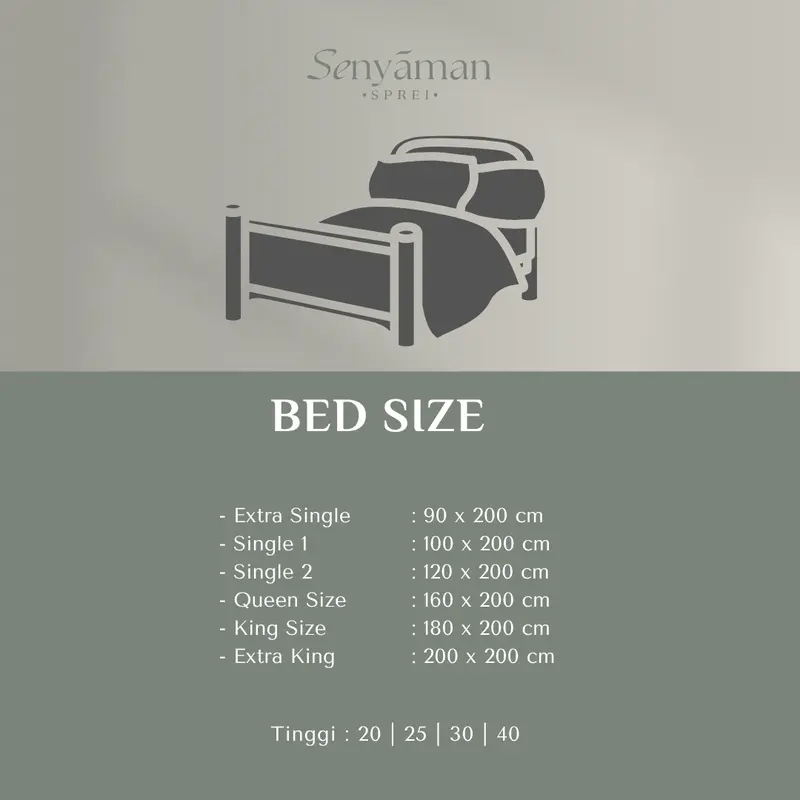 Senyaman - Sprei Set Single Collection 120x200 Tinggi 25 cm Bahan Microtex 3