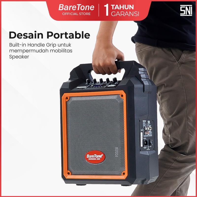 BareTone  Speaker Portable MAX06M Speaker Bluetooth Wireless Meeting 6 Inch  Mini Portable Support Micro SD & USB -Garansi Resmi 1 Tahun 3