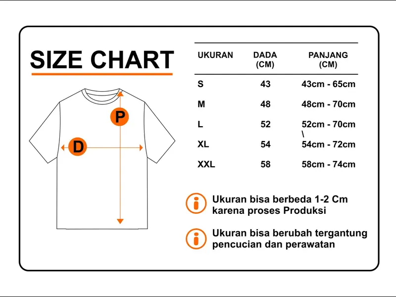 Kaos Dewasa Indonesia Pria Wanita Lengan Pendek Bahan Katun  Combed 7