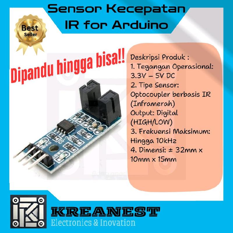 Sensor Inramerah Sensor Kecepatan IR (Inframerah) – Modul Optocoupler untuk Arduino ...