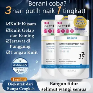 DR.SAITO LUMINOUS SKIN 377 BODY WASH / MEMUTIHKAN, MENCERAHKAN, MENGURANGI KUSAM, MENGHILANGKAN JERAWAT