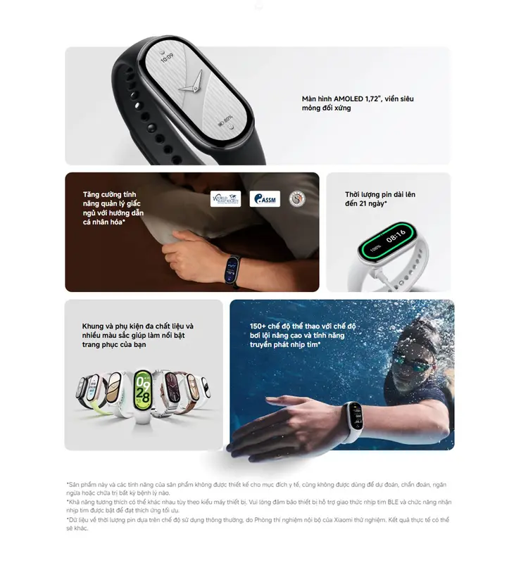Đồng Hồ Thông Minh Xiaomi Mi Band 10 - Hàng quốc tế chính hãng có tiếng việt - BH 12 tháng | BigBuy360 - bigbuy360.vn